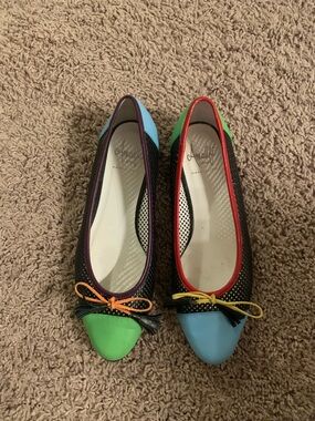 New Amalfi by Rangoni Colorblock Flats Perforated